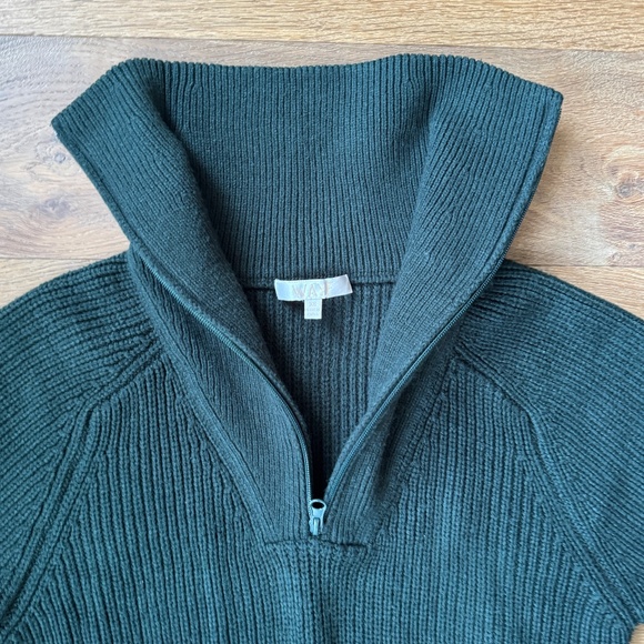 Wayf Nelle Half Zip Pullover in Forest Green | Size XS - Picture 4 of 7